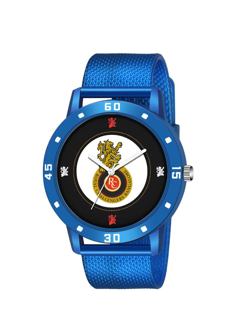 srh sun risers hydrabad blue stylish trending cricket lovers analog watch