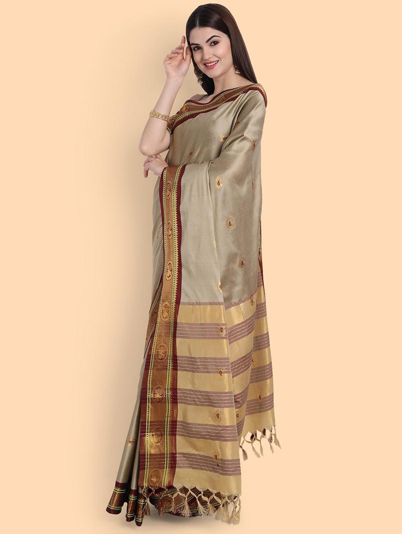 self design printed saree - 19431704 - Standard Image - 2