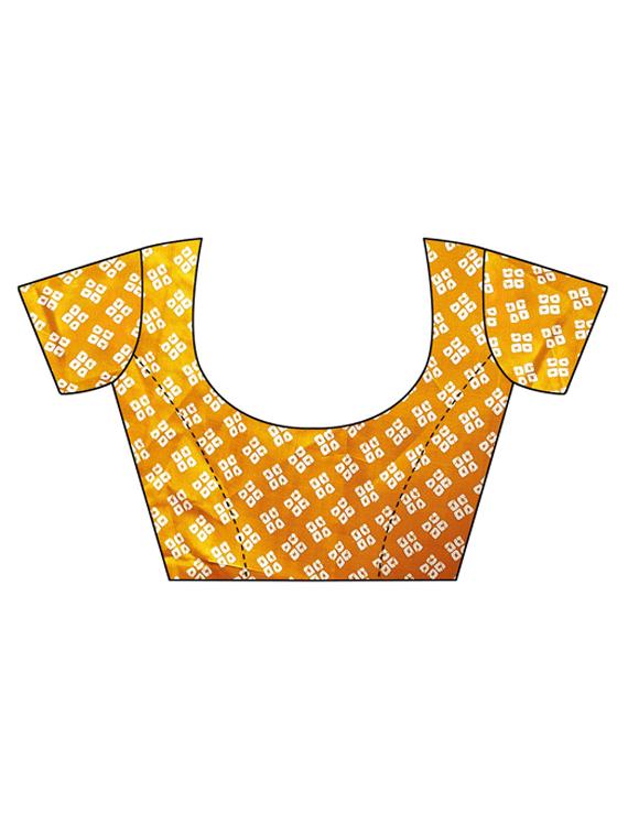 self design bandgani saree - 19434625 - Standard Image - 2