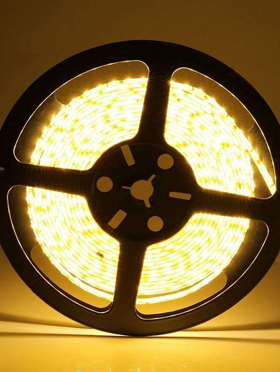 rsct 4 meter 2835 led non waterproof led strip fall ceiling light for diwali with adaptor/driver 60 led/meter ( warm white)