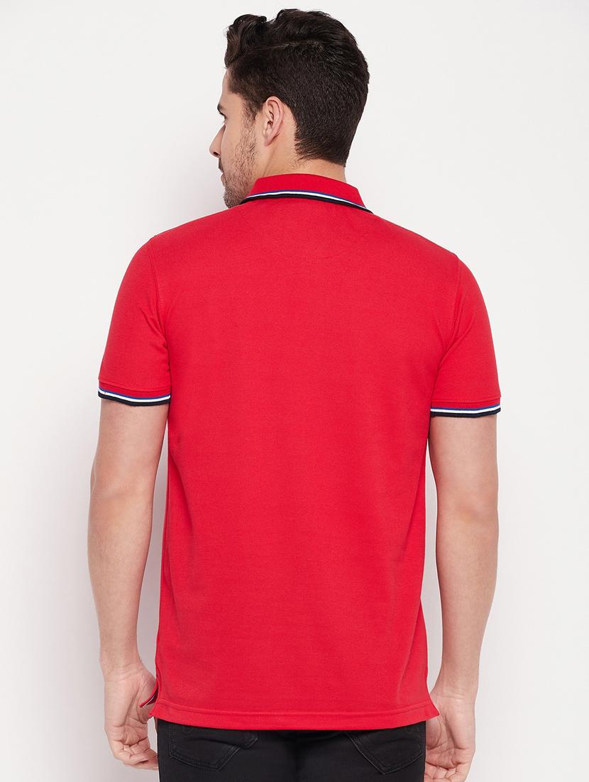 men polo neck plain t-shirt - 19435321 - Standard Image - 2