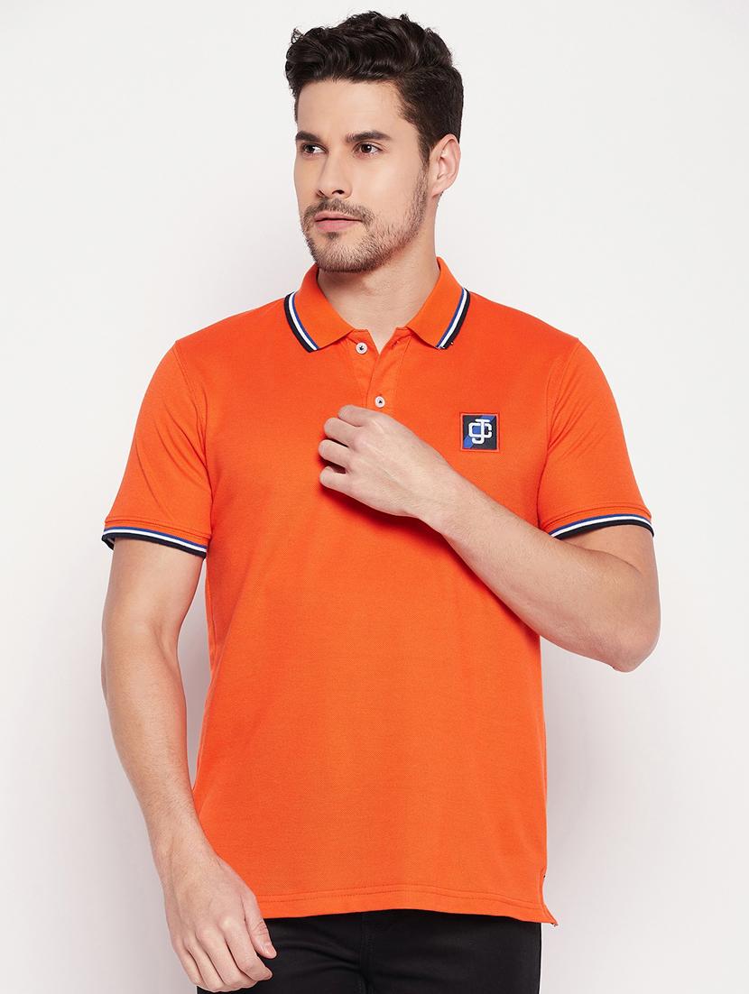 men polo neck plain t-shirt