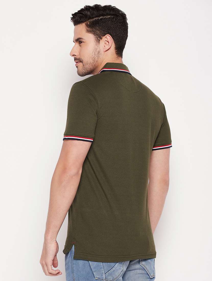 men polo neck plain t-shirt - 19435327 -  Standard Image - 2