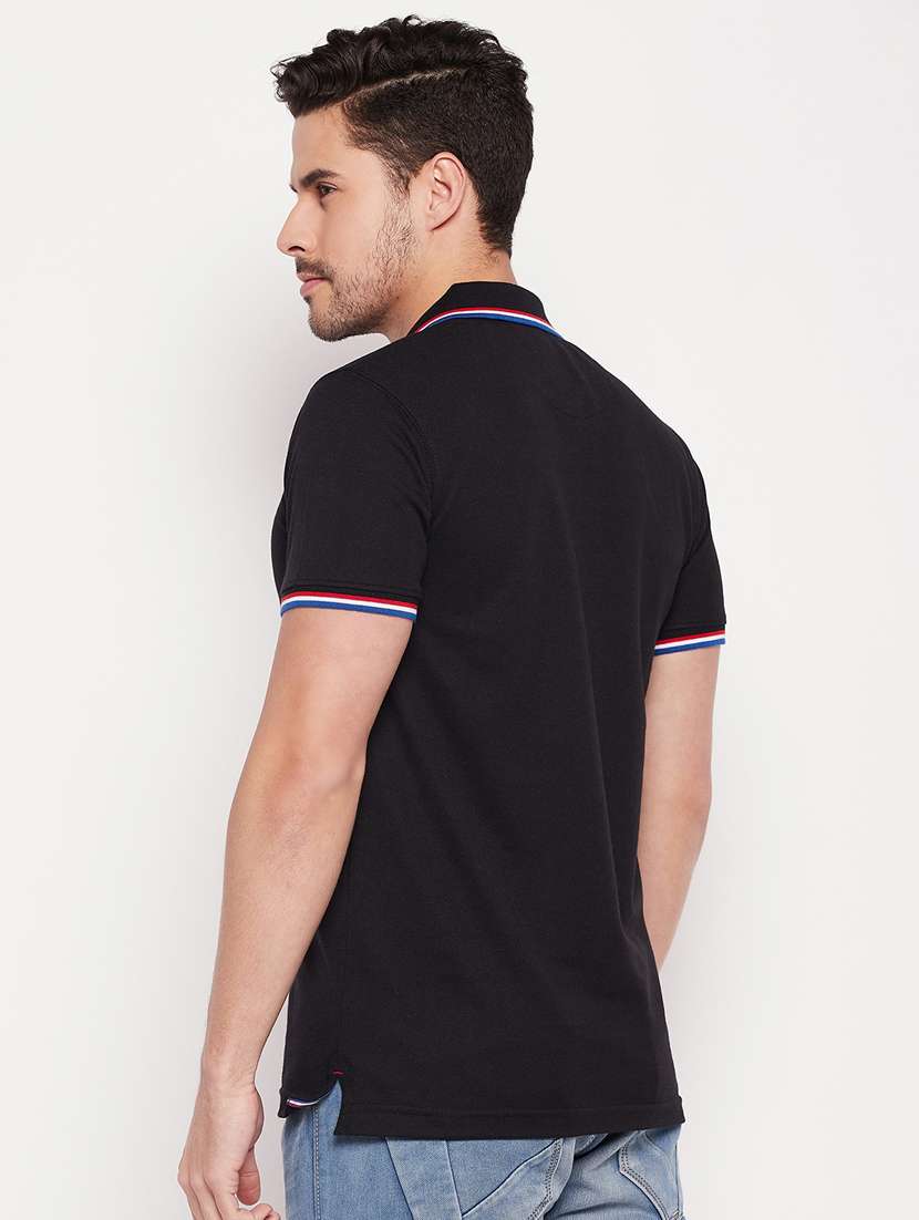 men polo neck plain t-shirt - 19435331 -  Standard Image - 2