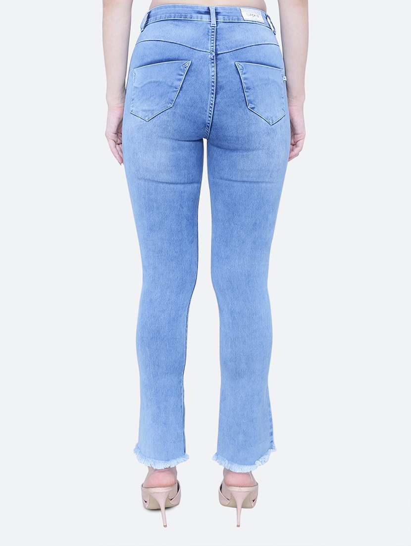women's plain bootcut jeans - 19435474 - Standard Image - 2