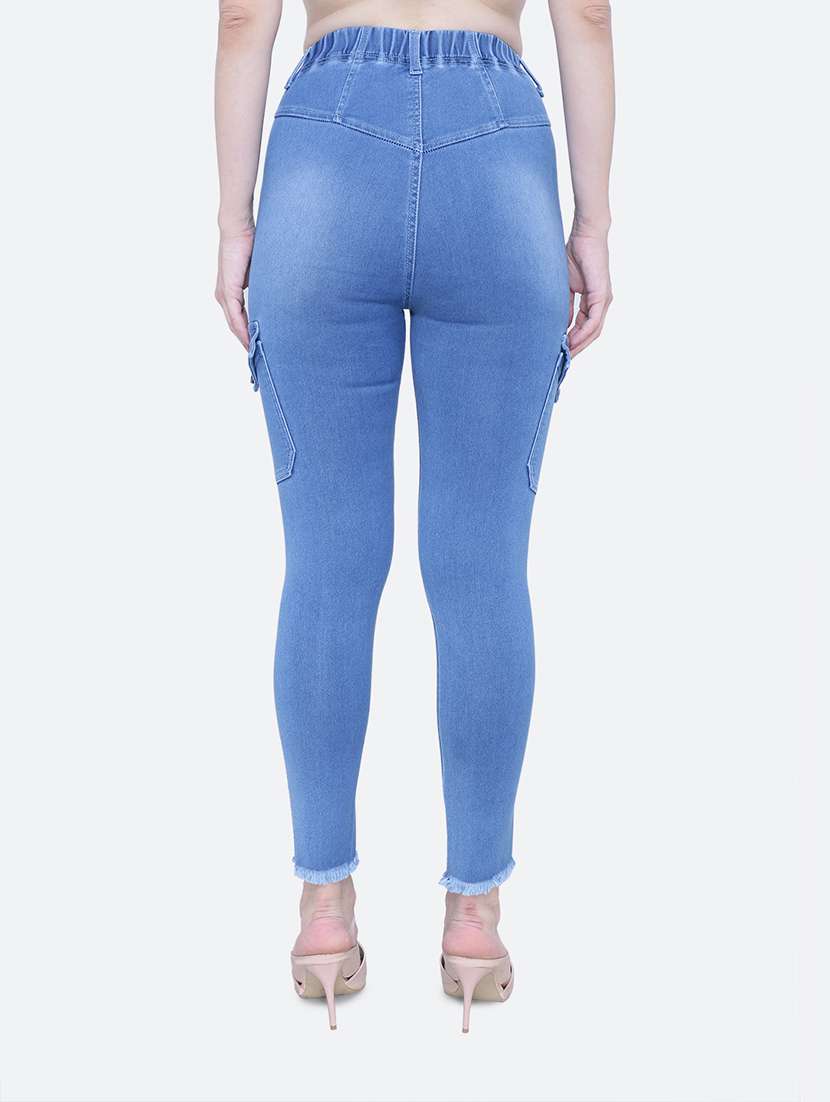 women's high rise solid cargo - 19435477 - Standard Image - 2