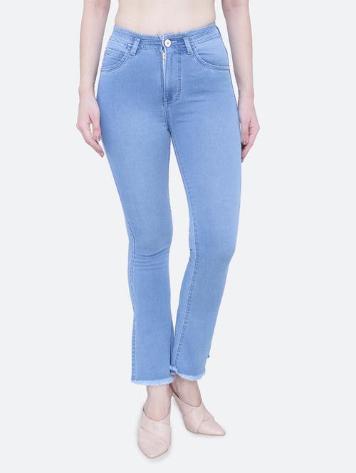 women's plain bootcut jeans - 19435482 - Standard Image - 0