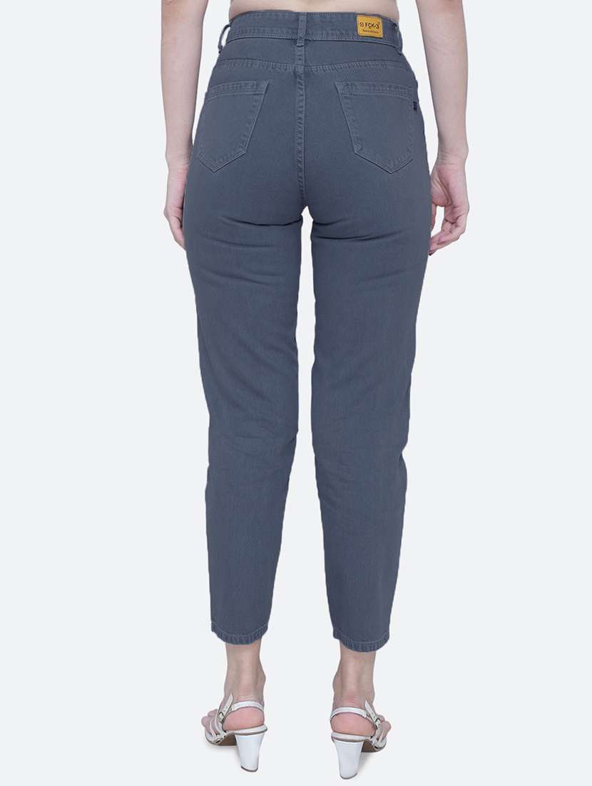 women's plain slim fit jeans - 19435492 - Standard Image - 2