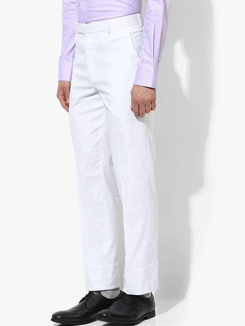 men solid formal trouser