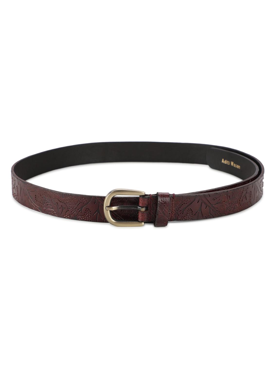 batik pattern embossed women belt - 19435875 - Standard Image - 2