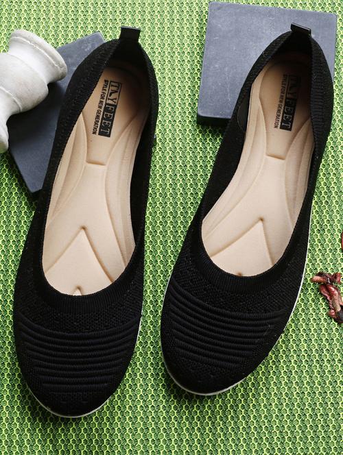 black slip on ballerina - 19436596 - Standard Image - 0