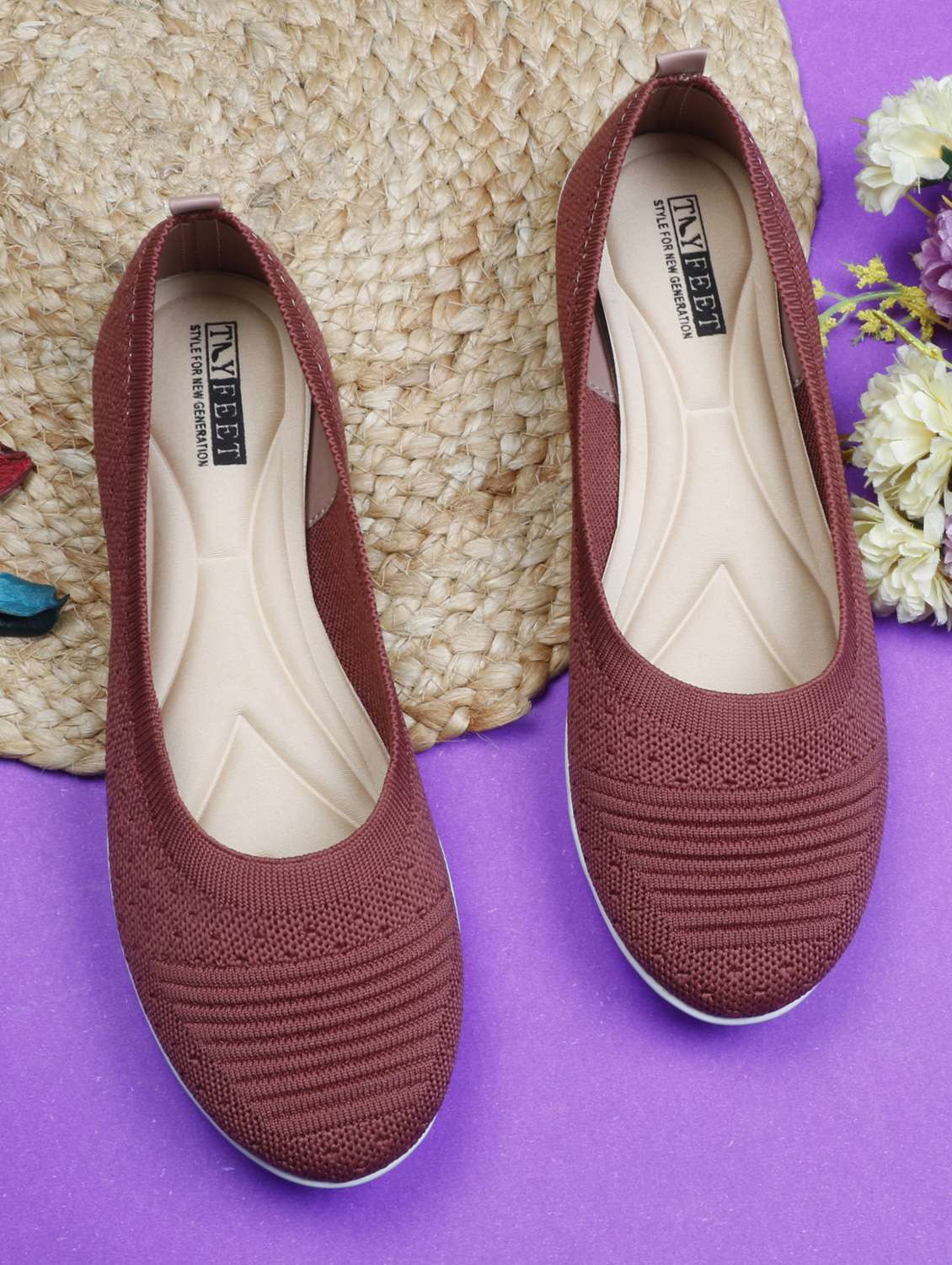 women slip on ballerina