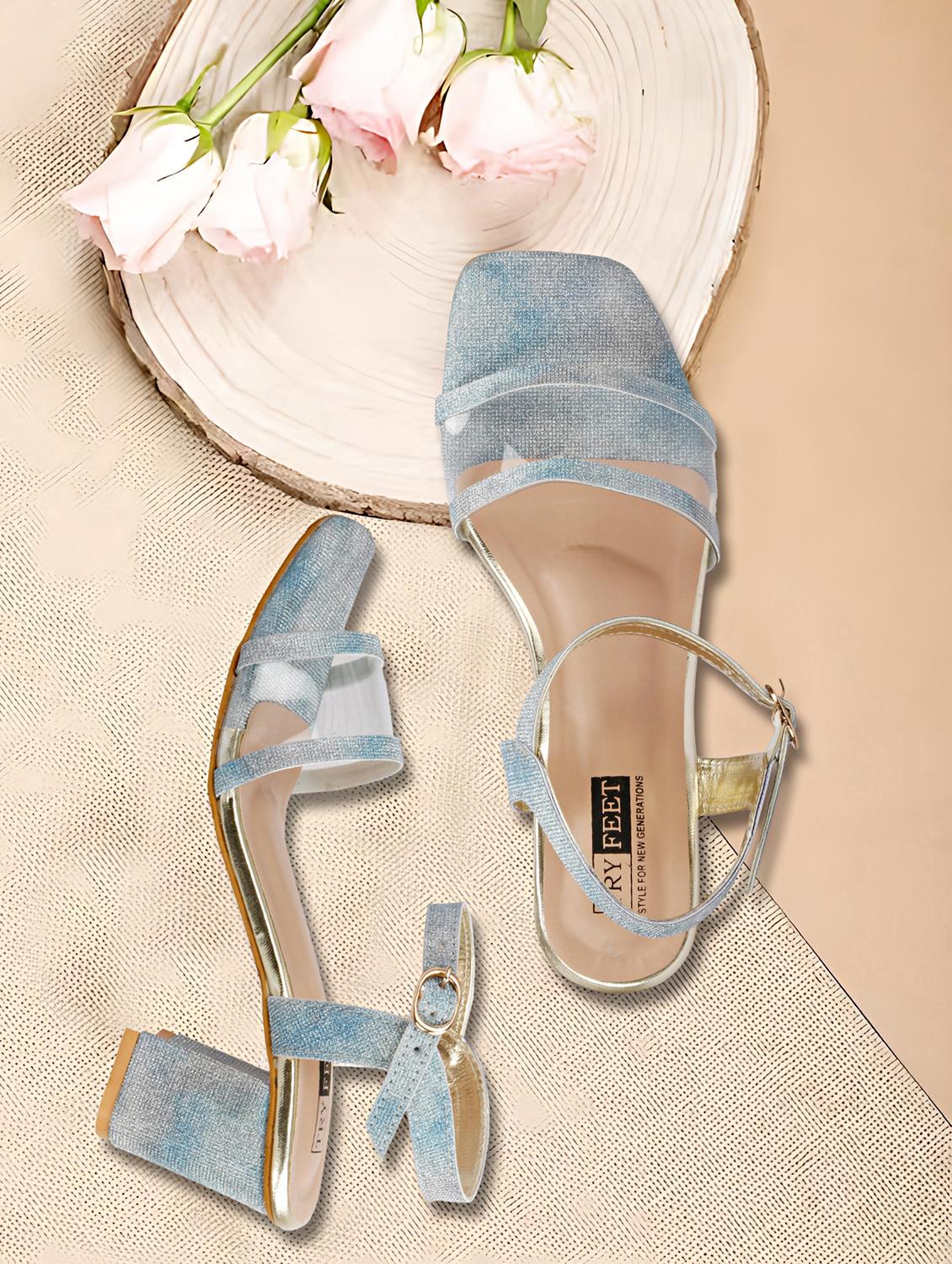 blue ankle strap sandal - 19436660 -  Zoom Image - 0