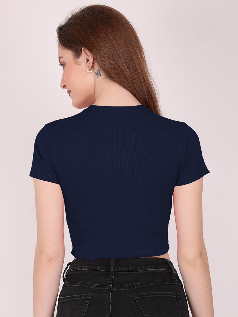 women's crop mock neck top - 19438720 - Standard Image - 2