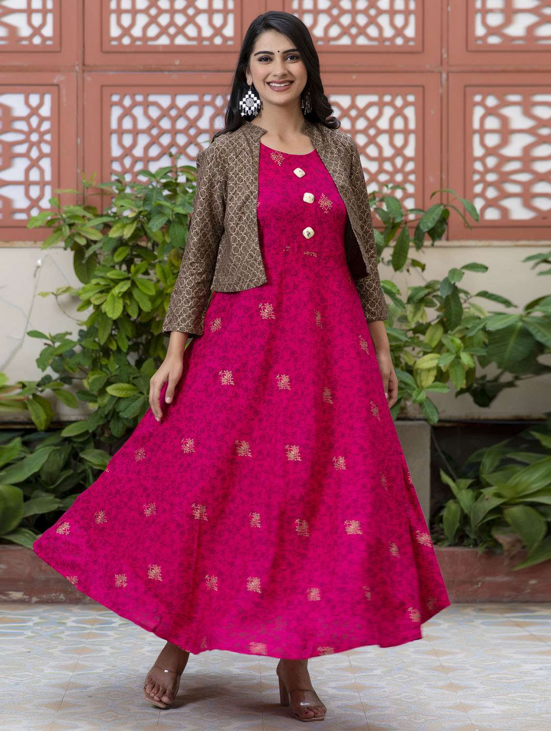 women's kurta with jacket kurta