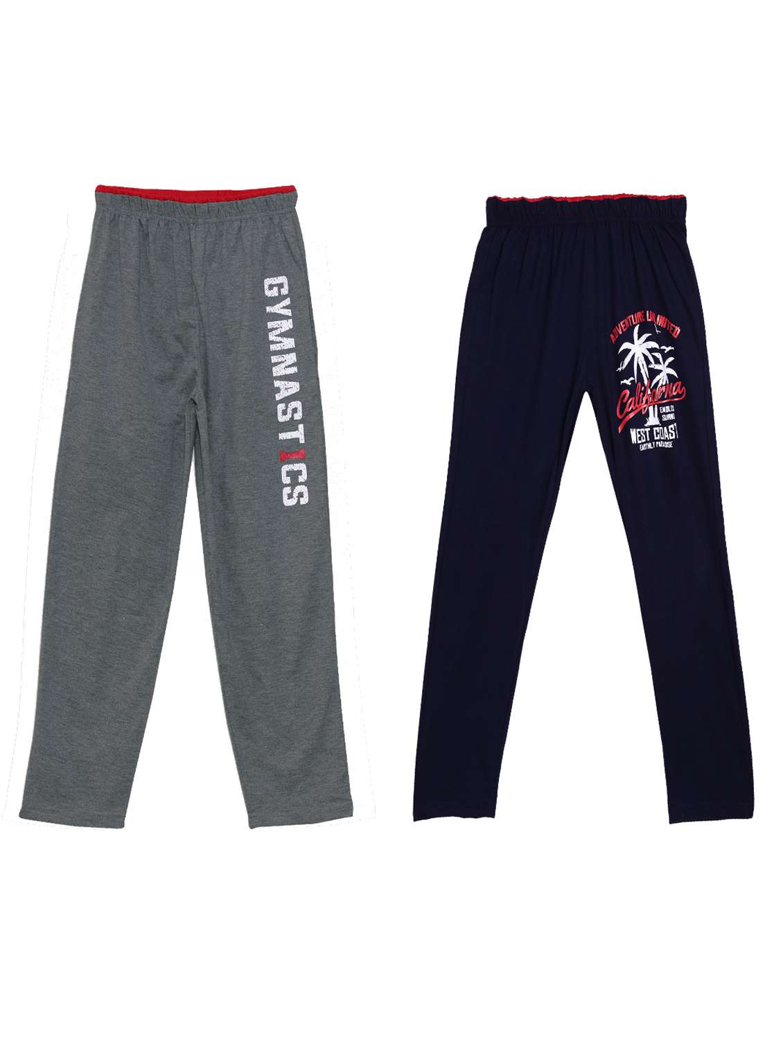 boys pack of 2 printed track pants