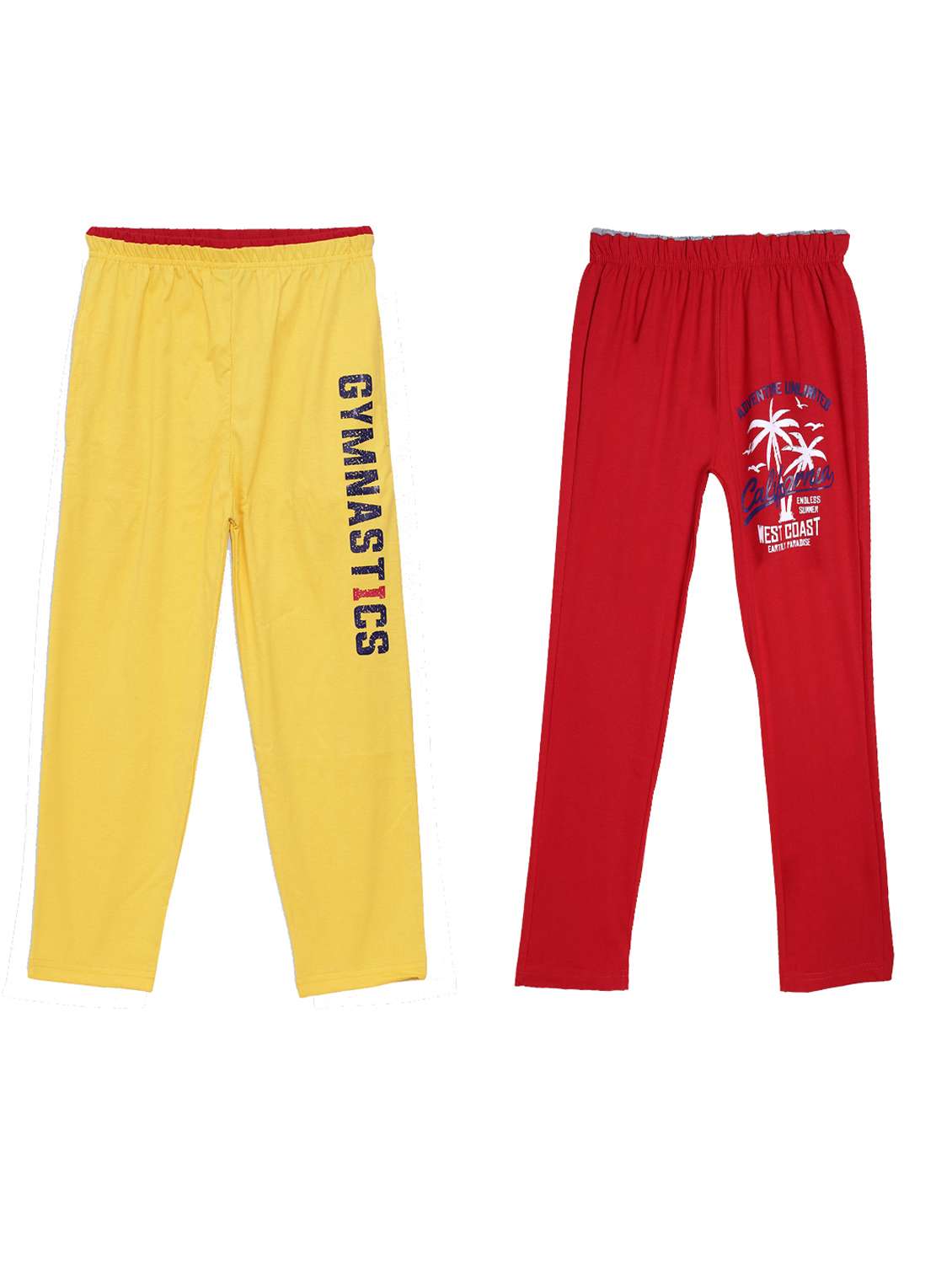 boys pack of 2 printed track pants
