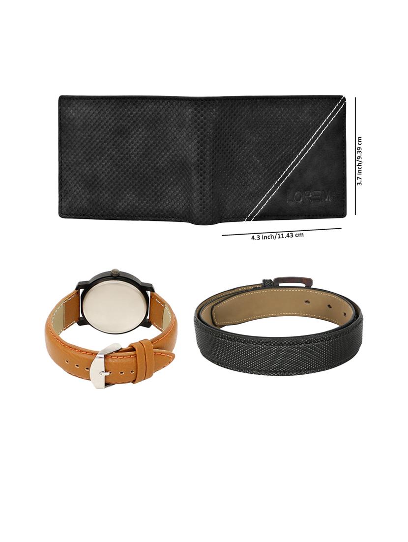 belt, wallet & watch gift combo - 19451287 - Standard Image - 2