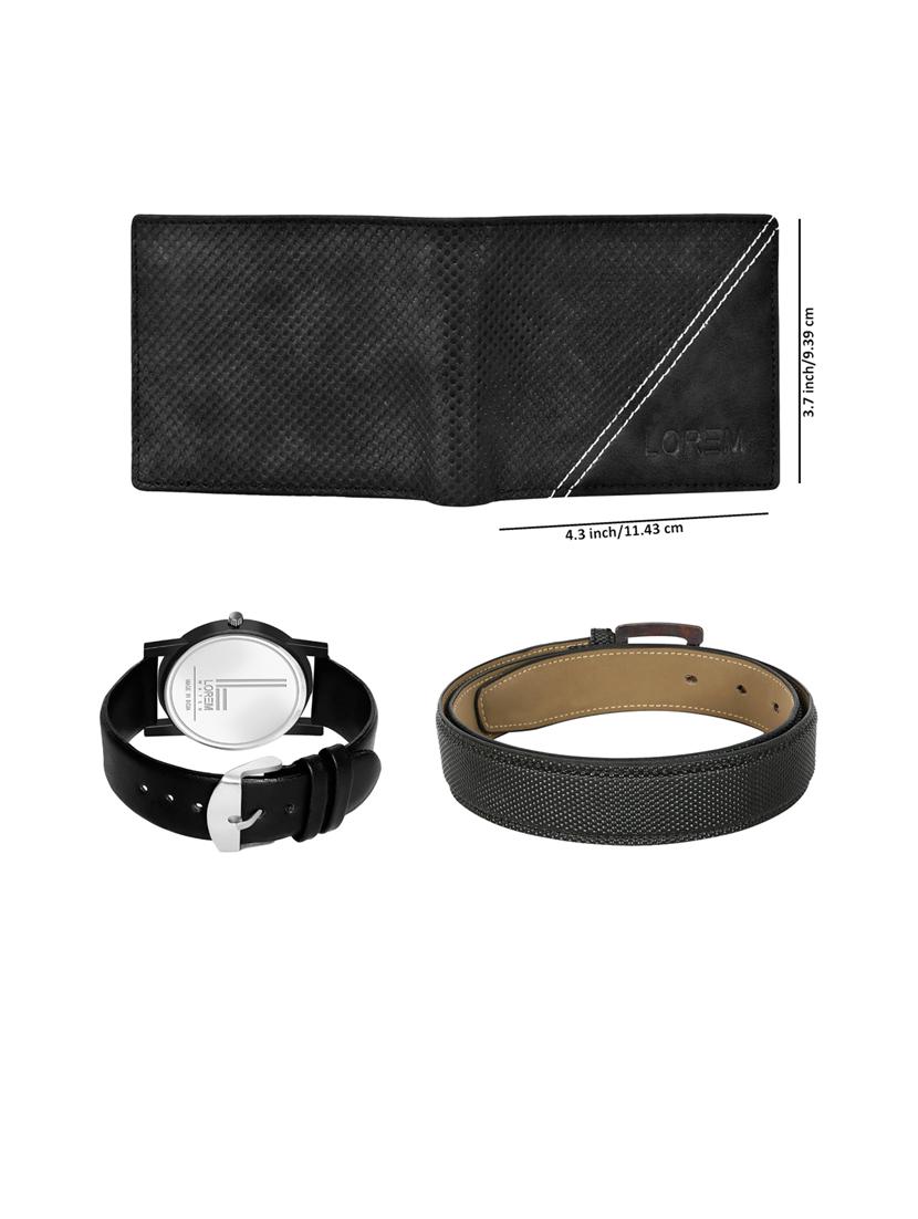 belt, wallet & watch gift combo - 19451311 - Standard Image - 2