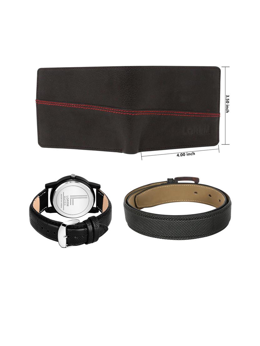 belt, wallet & watch gift combo - 19451326 - Standard Image - 2