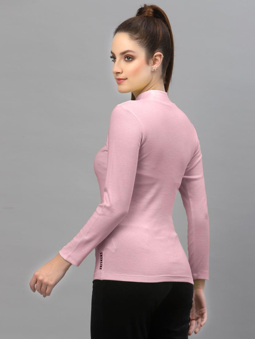 women's straight high neck top - 19451893 - Standard Image - 2