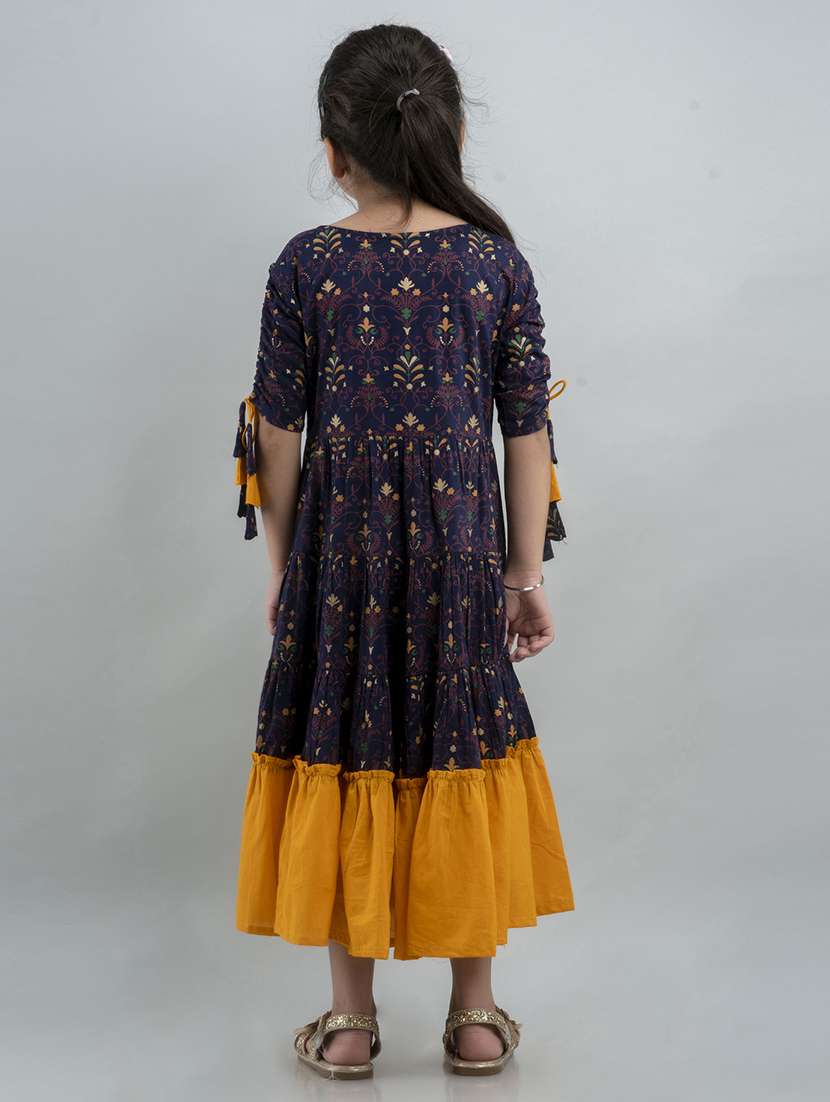 blue printed anarkali kurti - 19452410 -  Standard Image - 2