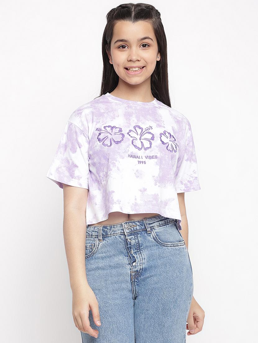 girls round neck top