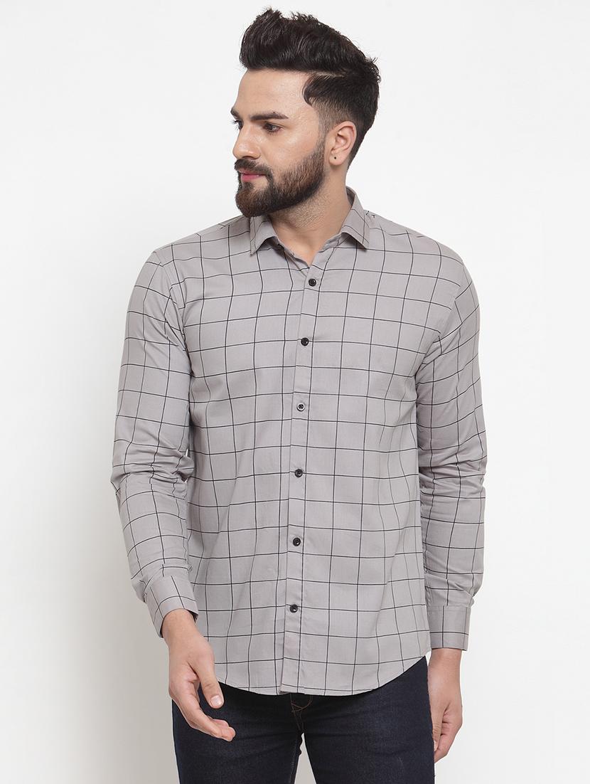 mens checks casual shirt