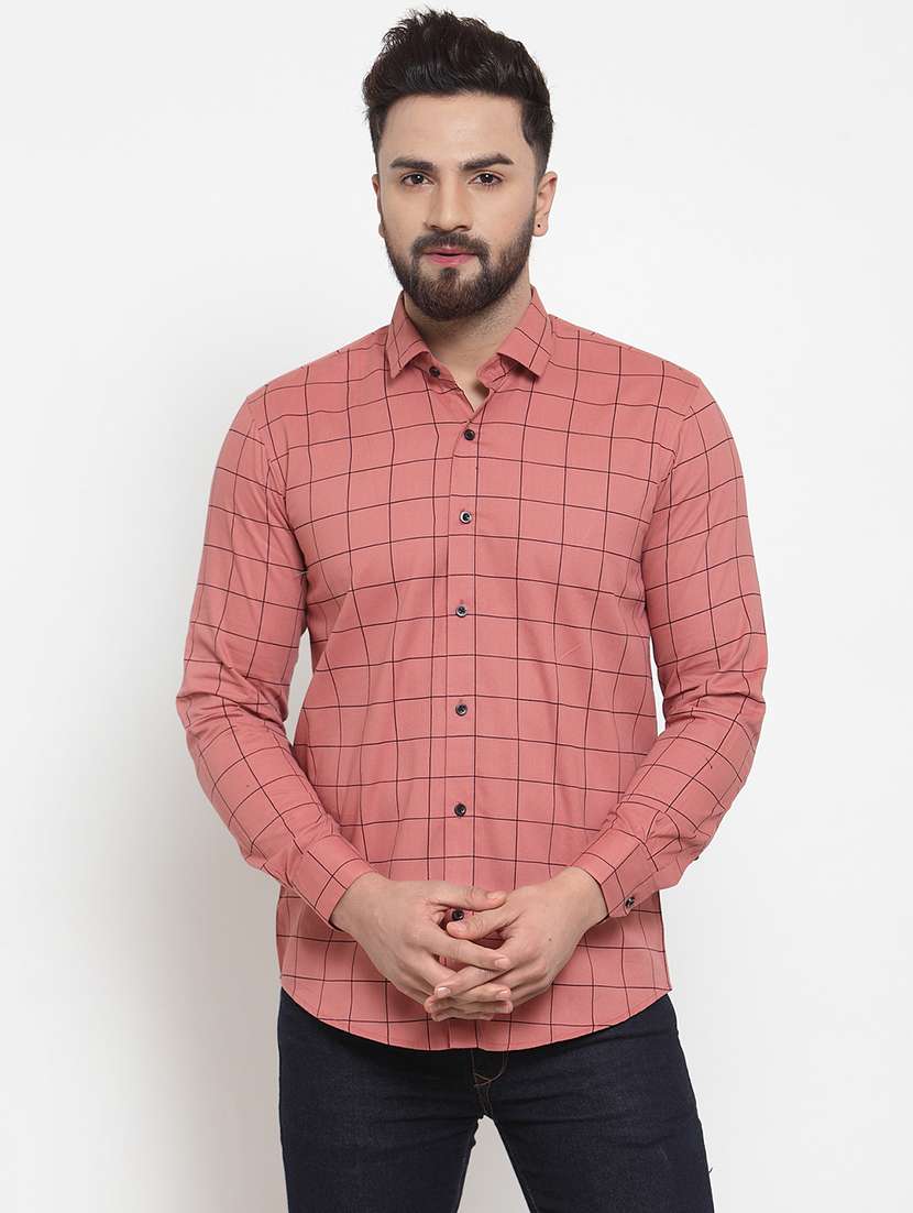 mens checks casual shirt