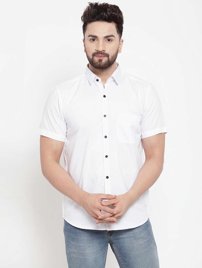 mens solid casual shirt