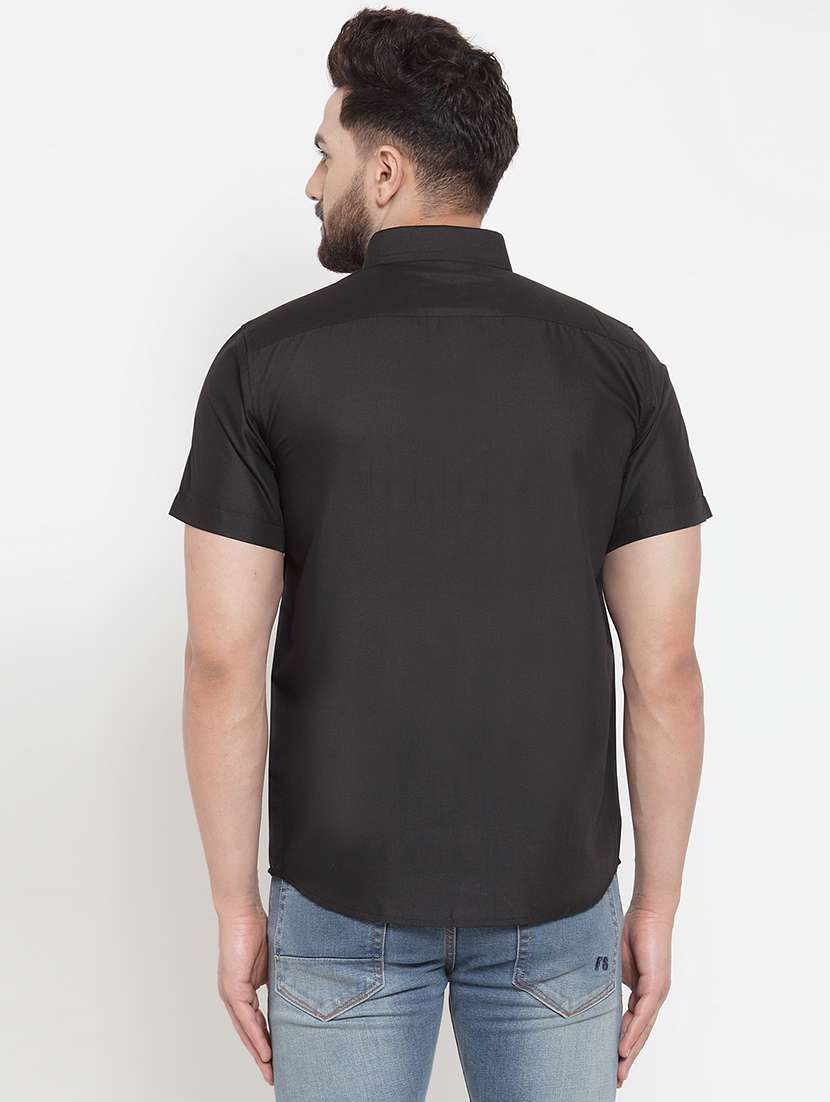 mens solid casual shirt - 19452998 - Standard Image - 2