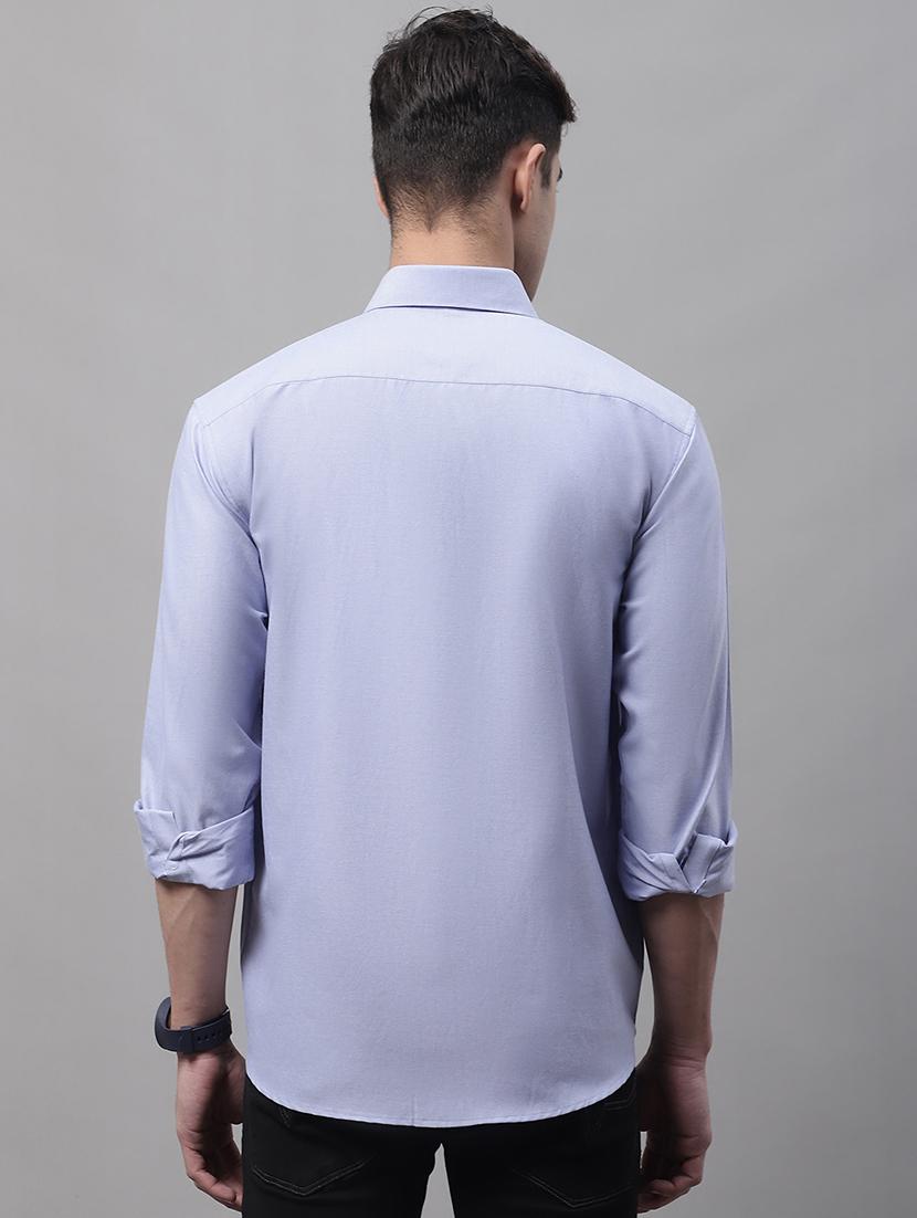 blue cotton casual shirt - 19453031 - Standard Image - 2