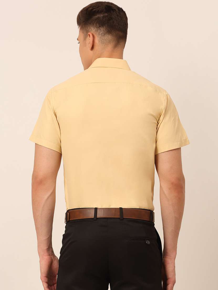 beige cotton formal shirt - 19453129 -  Standard Image - 2