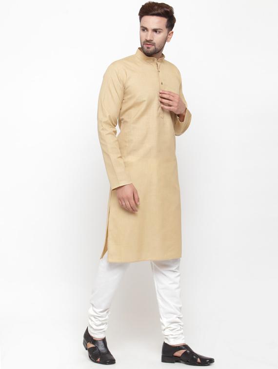 solid cotton kurta pyjama set - 19453352 - Standard Image - 2