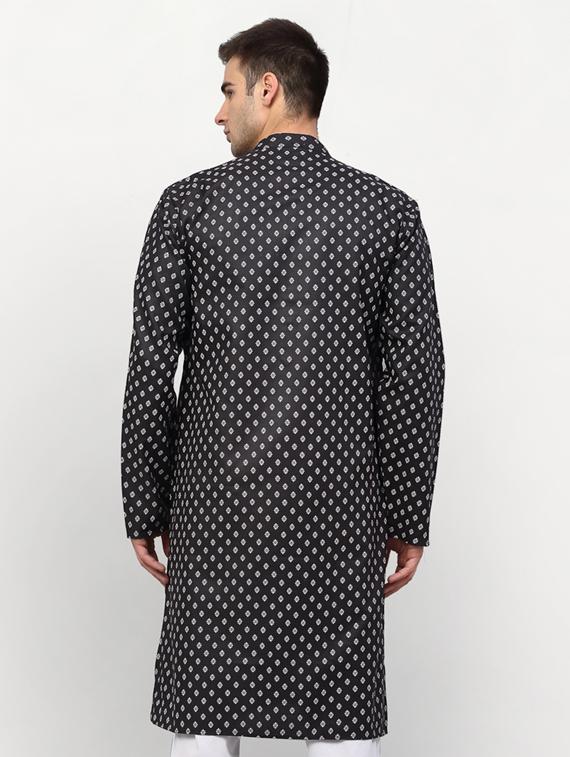 black printed long kurta - 19453440 - Standard Image - 2