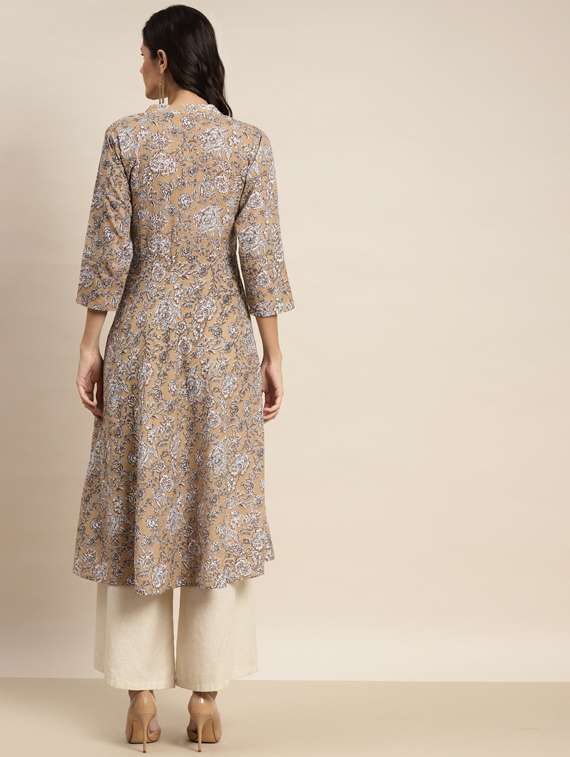 women's flared kurta - 19453982 -  Standard Image - 2
