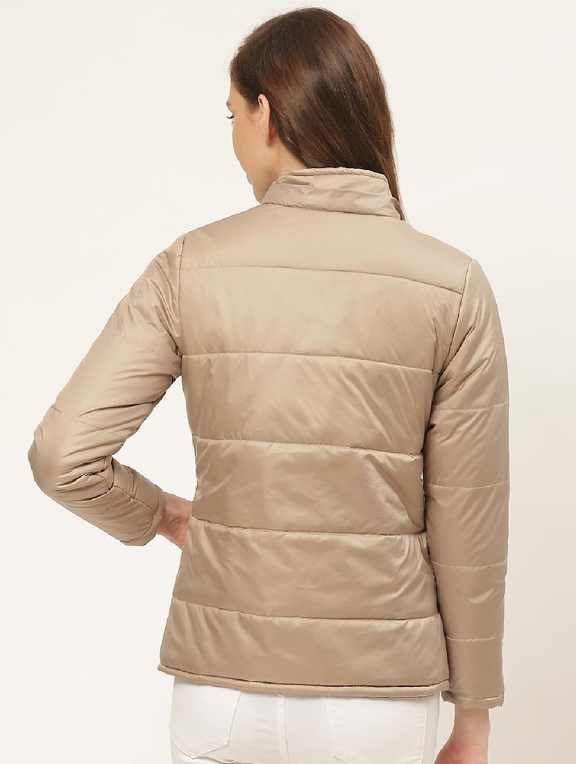 fur embellished hood neck quilted jacket - 19464759 - Standard Image - 2