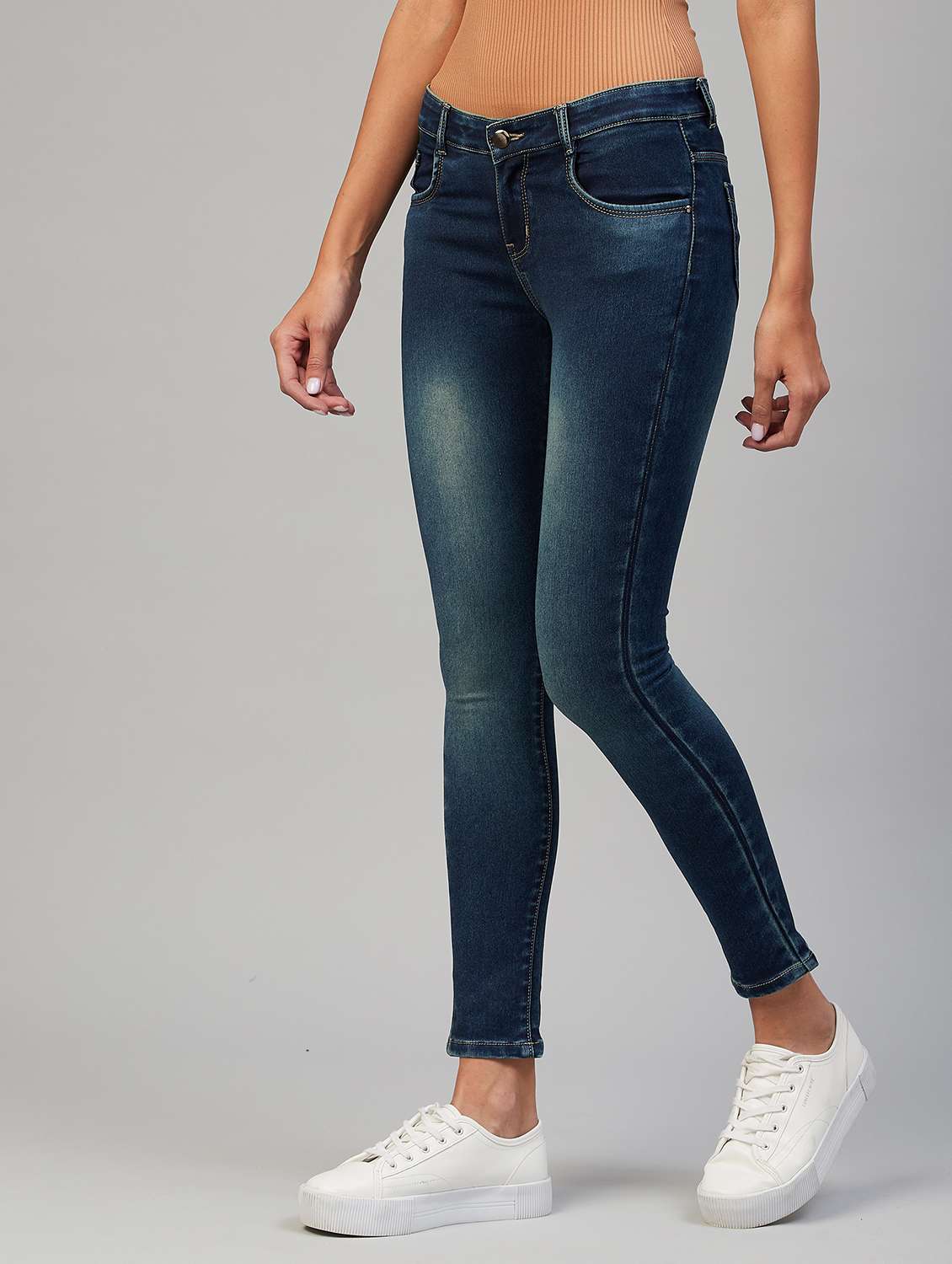 women washed high rise jeggings - 19471062 -  Standard Image - 2