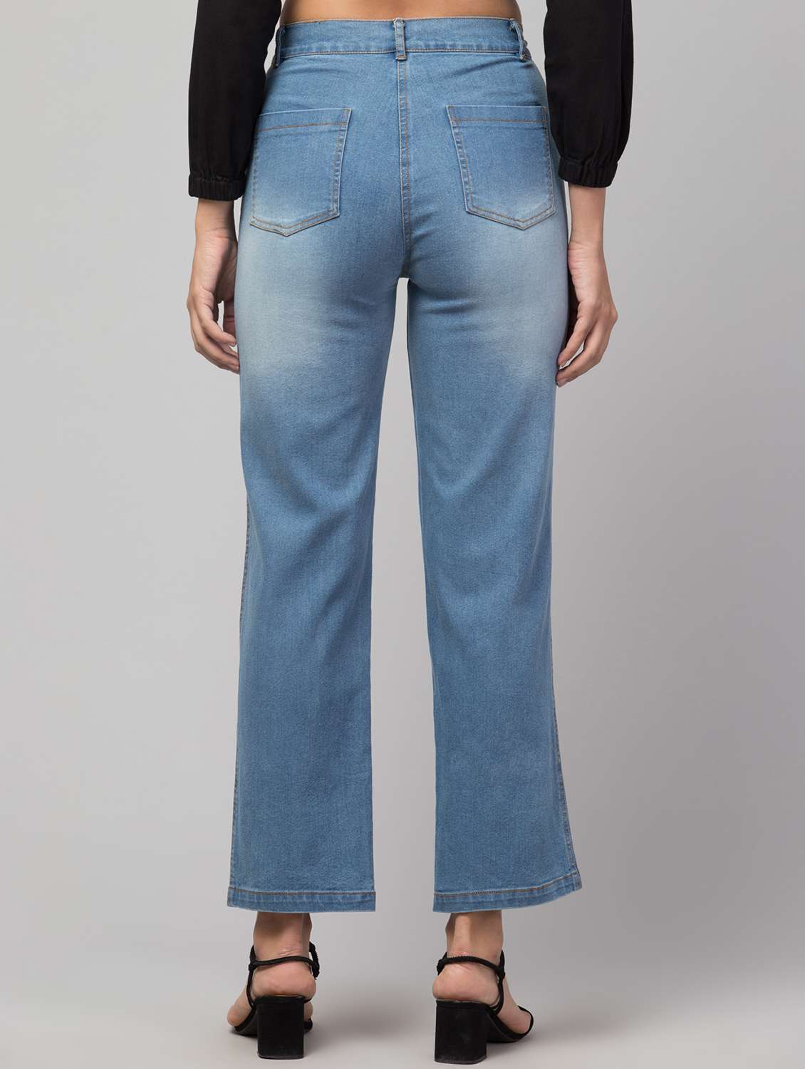 women solid high rise jeggings - 19471070 -  Standard Image - 2