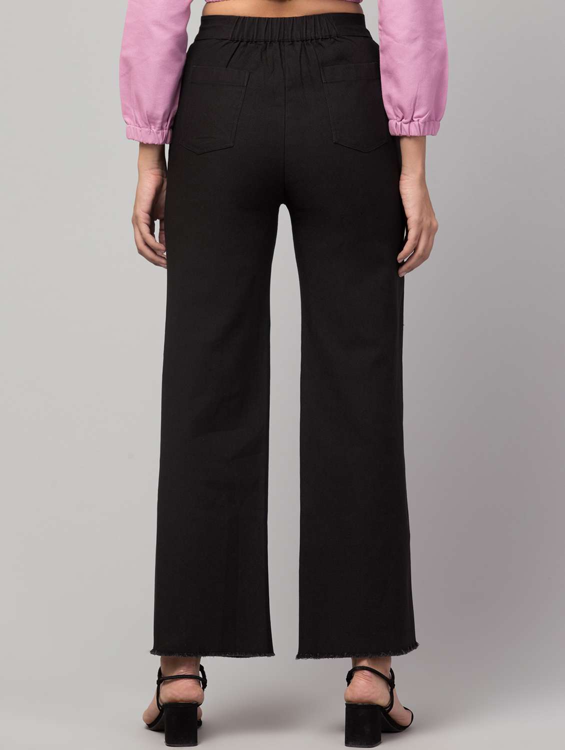 women high rise solid jeans - 19471077 -  Standard Image - 2