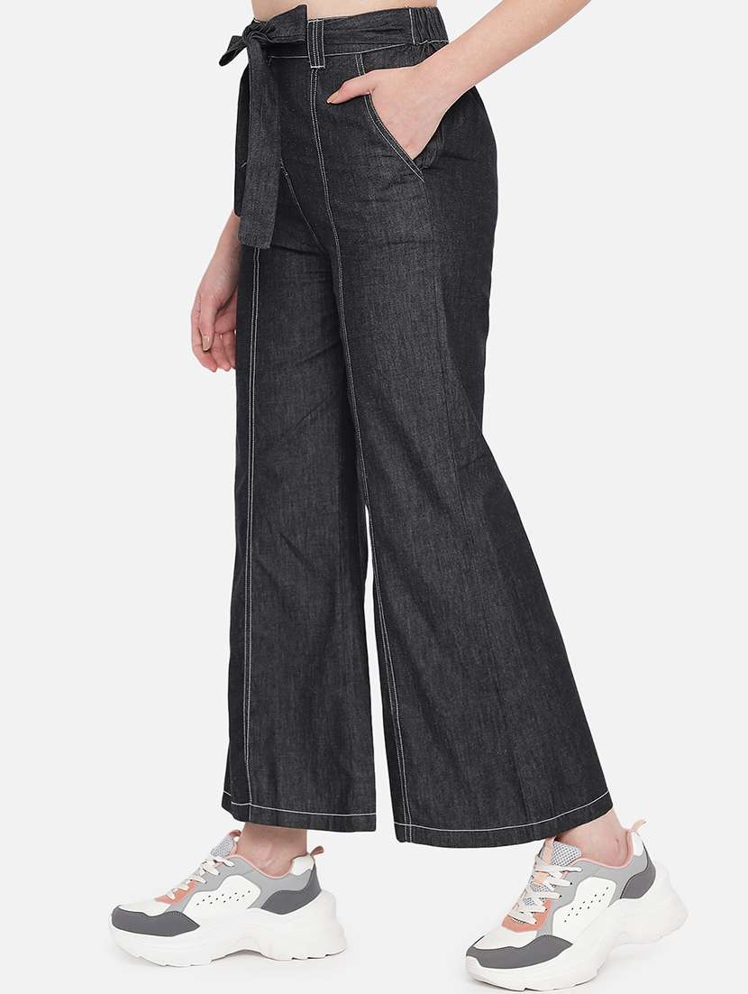 women high rise solid jeans - 19471089 -  Standard Image - 2