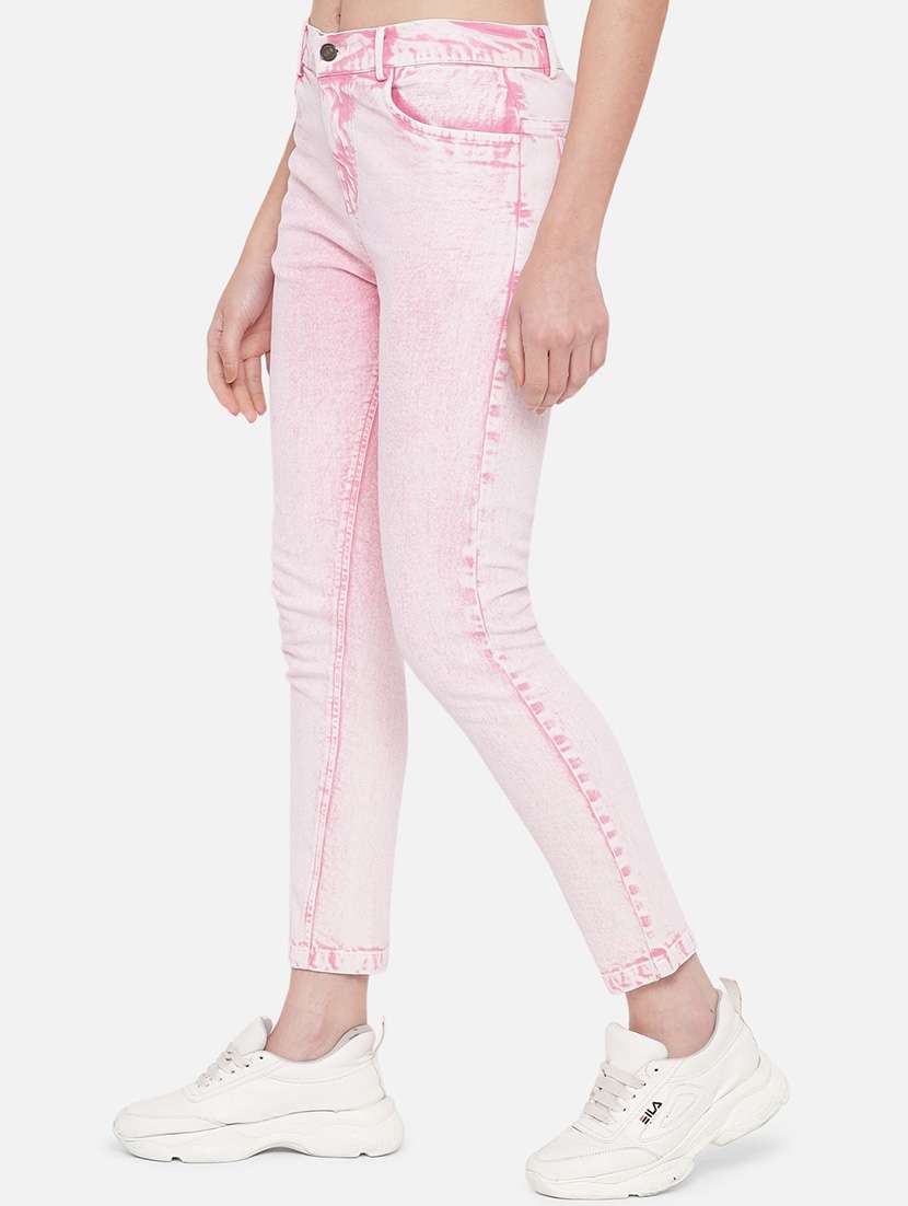women high rise solid jeans - 19471090 -  Standard Image - 2