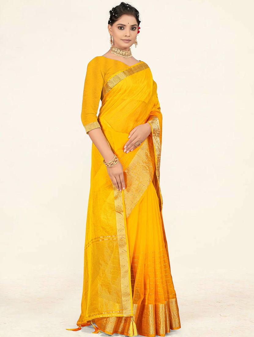 women's bordered royal blue colored saree - 19471860 - Standard Image - 2