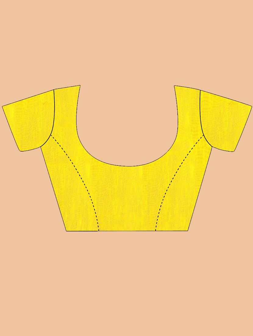 yellow embroidered saree with blouse - 19471934 - Standard Image - 2