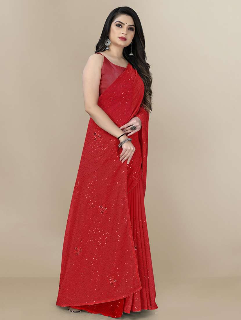 women's embellished saree with blouse