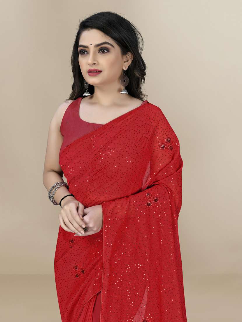 women's embellished saree with blouse - 19472014 -  Standard Image - 2