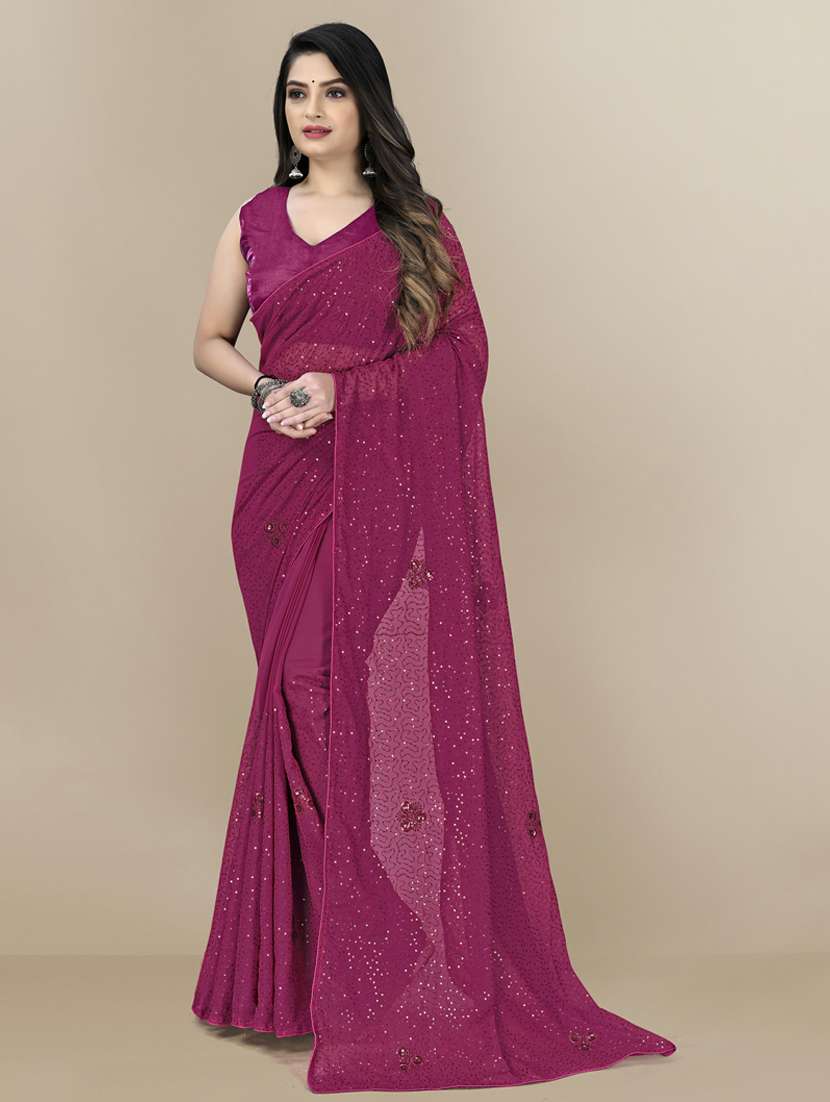 women's embellished saree with blouse