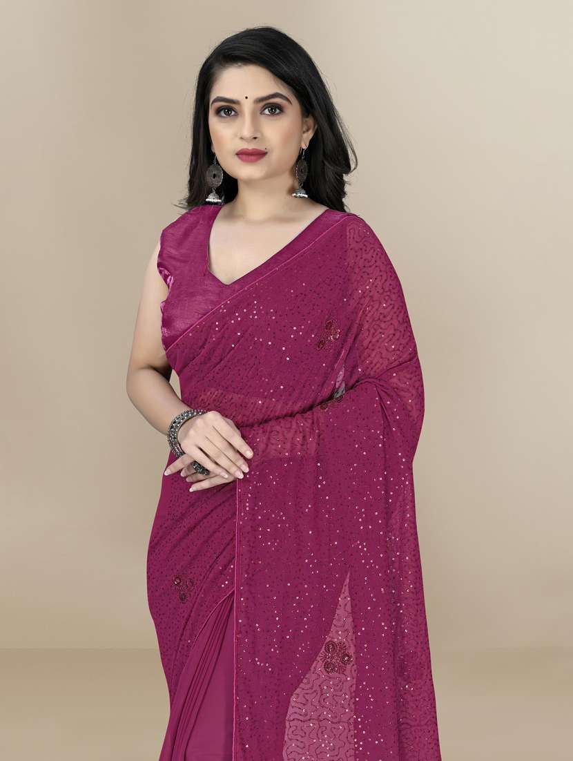 women's embellished saree with blouse - 19472017 -  Standard Image - 2