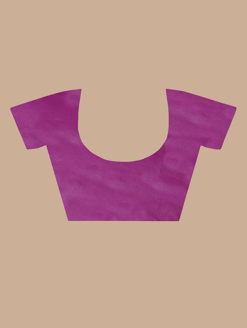purple dolla silk with kashmiri work with blouse - 19472020 - Standard Image - 2