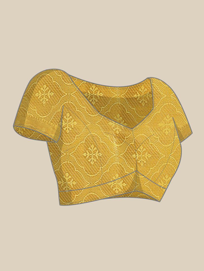 women's banarasi saree with blouse - 19473440 - Standard Image - 2